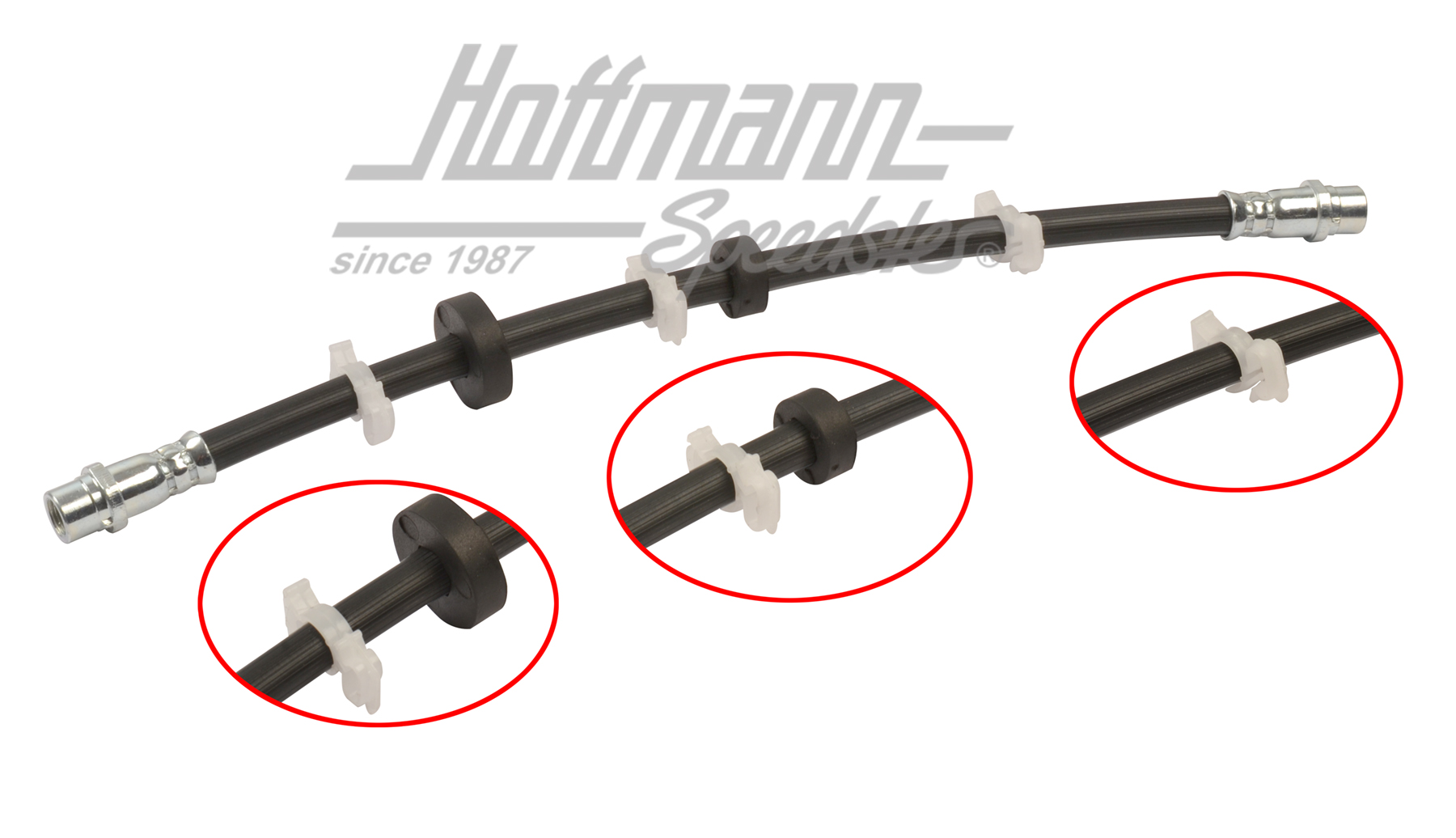 Flexible de frein, avant, 5.97-6.03, 362mm, droite | 7D0 611 702 B | 406-1013-02