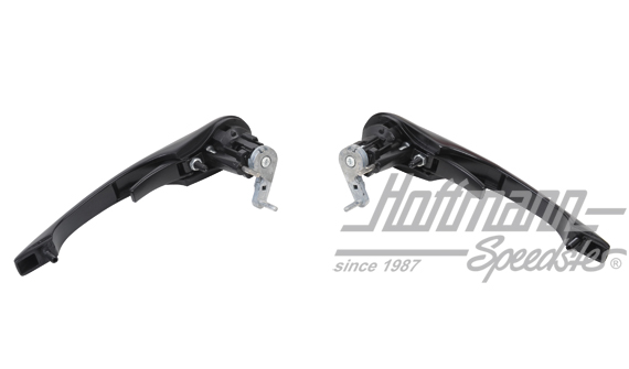 Poignées de porte, serrures identiques, 77-94, noirs                                                