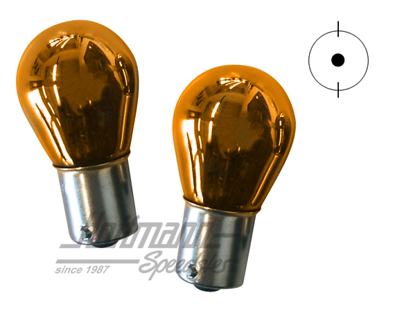Ampoules pour clignotants, métalliser à chrome, orange | 500264 YS0 | 020-4419-08