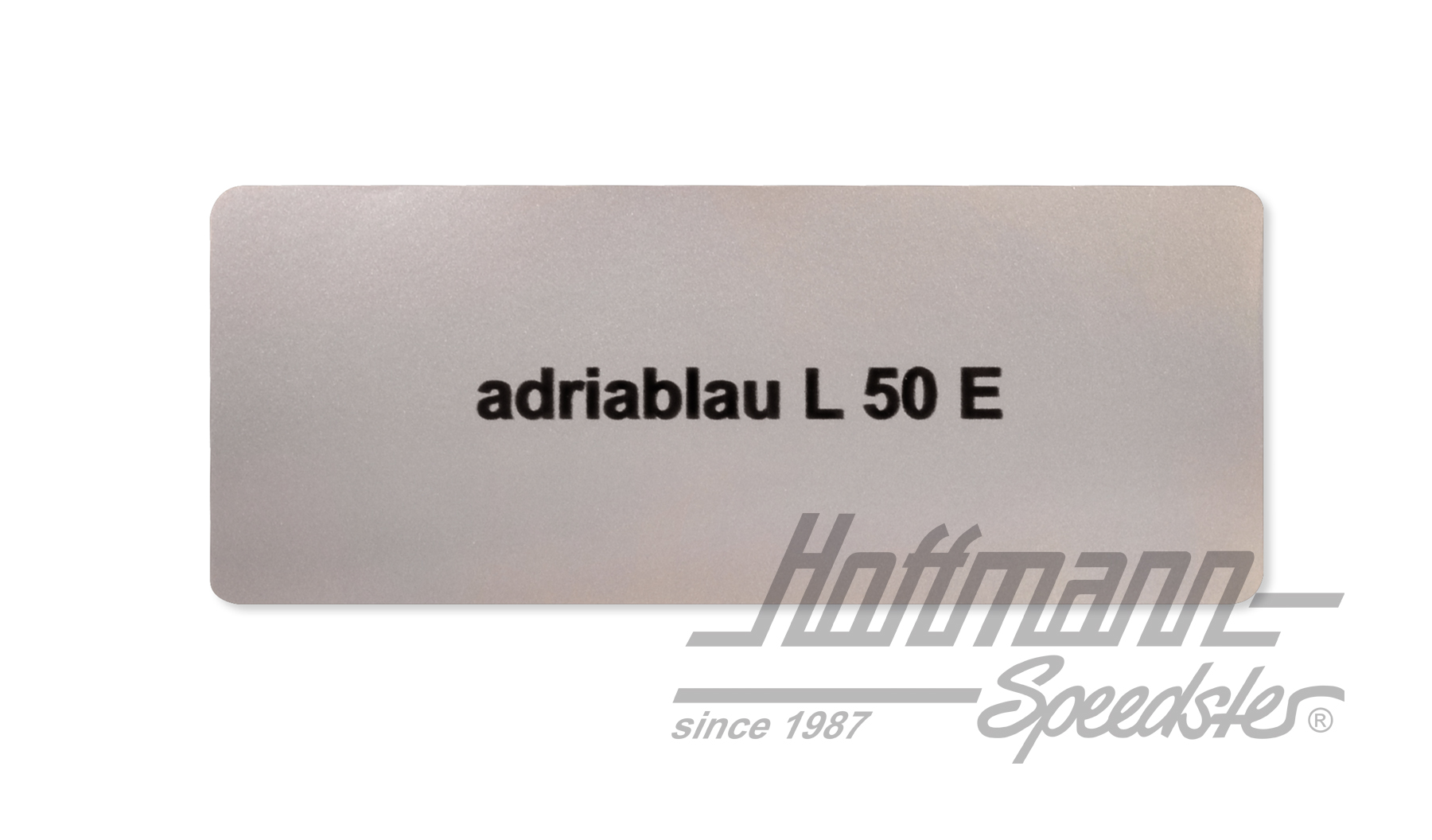 Autocollant, numéro de couleur L50E, bleu adria | L50E | 021-0180-10