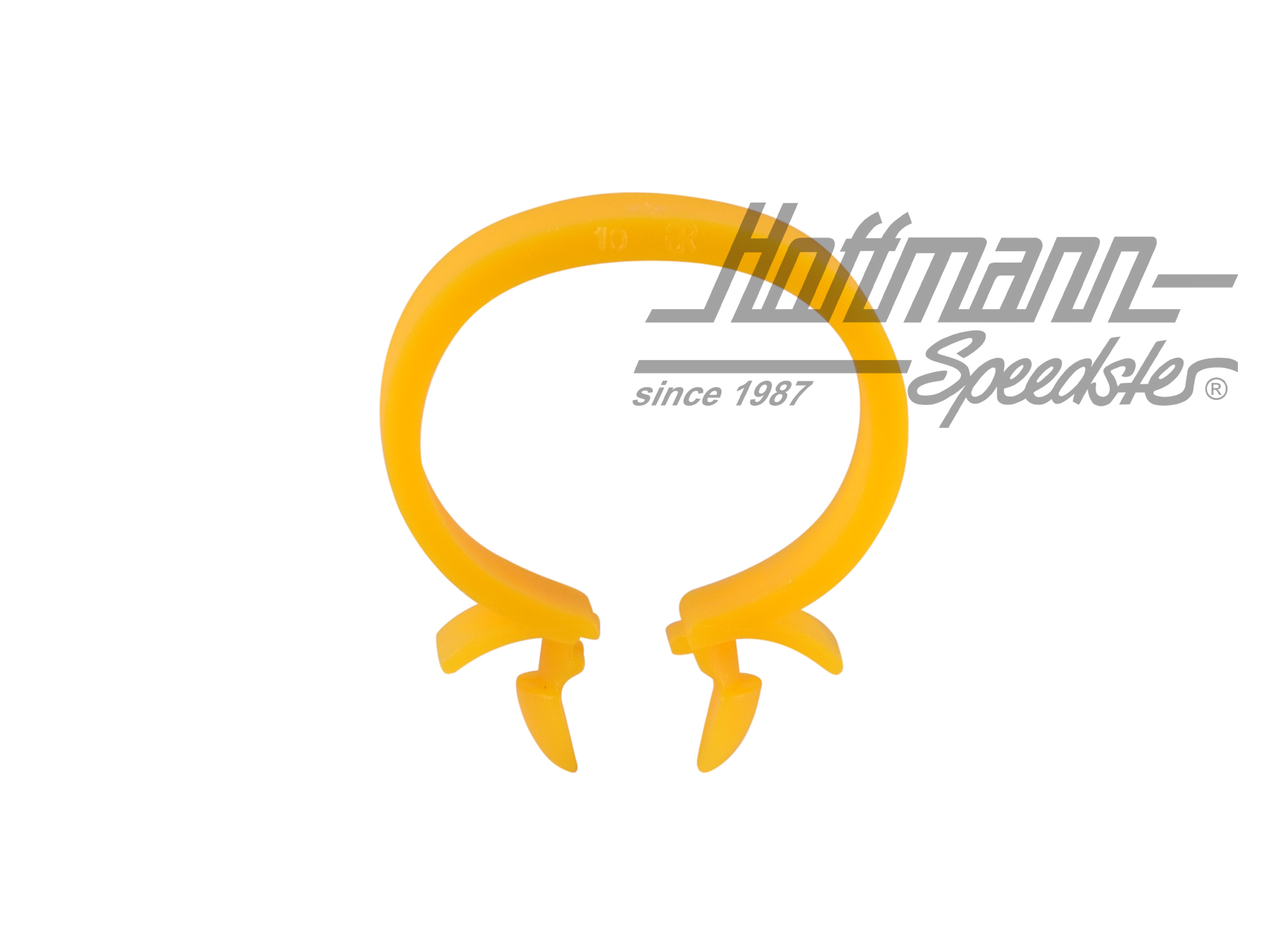 Clip de retenue, 22mm, câble/tuyau, jaune                                                           