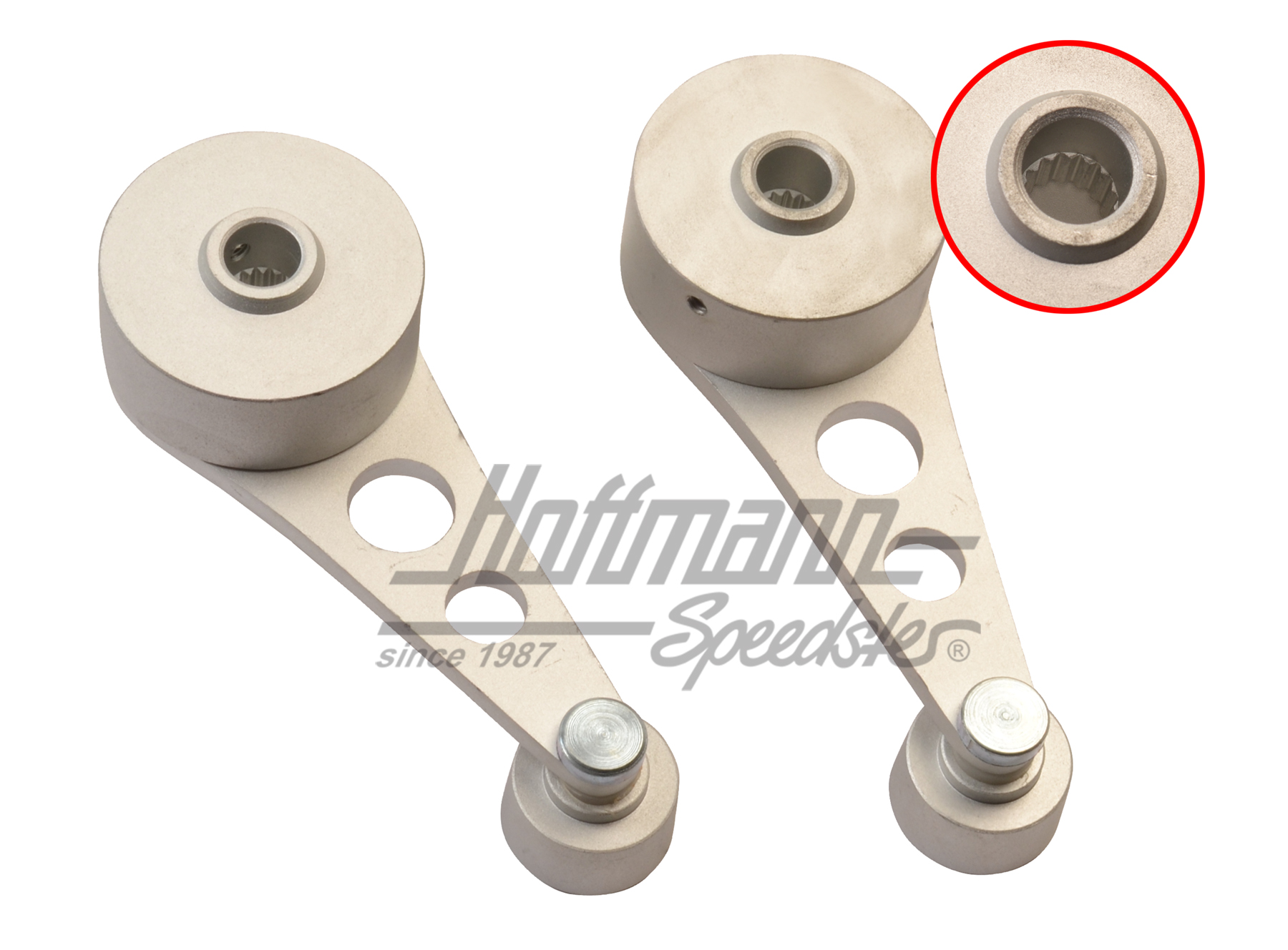 Manivelles de vitres, aluminium, Type 3                                                             