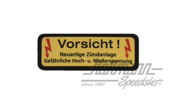 Autocollant "Bobine d'allumage à haut rendement " | 911 701 201 55 | 580-8045