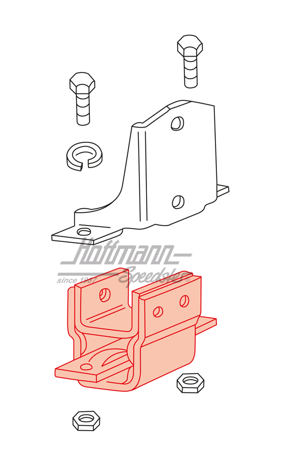 Palier de boîte de vitesses, avant, Bus T2, 8.67-7.71                                               