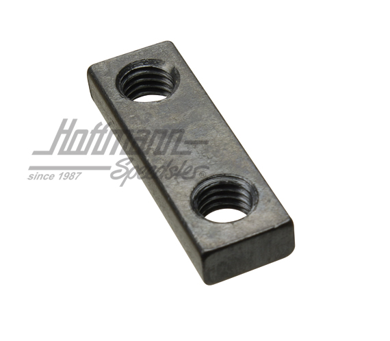 Plaque taraudée, avant, dans conduit de chauffage                                                   