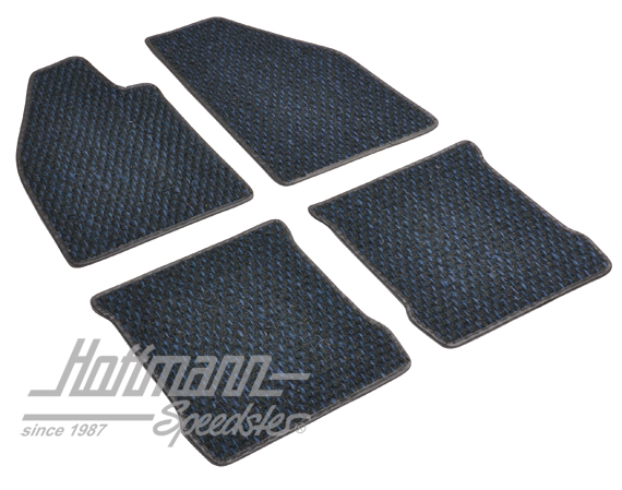 Tapis de sol, en coco, 8.72-, bleus/noirs | ZVW 2CBL | 020-5381-45