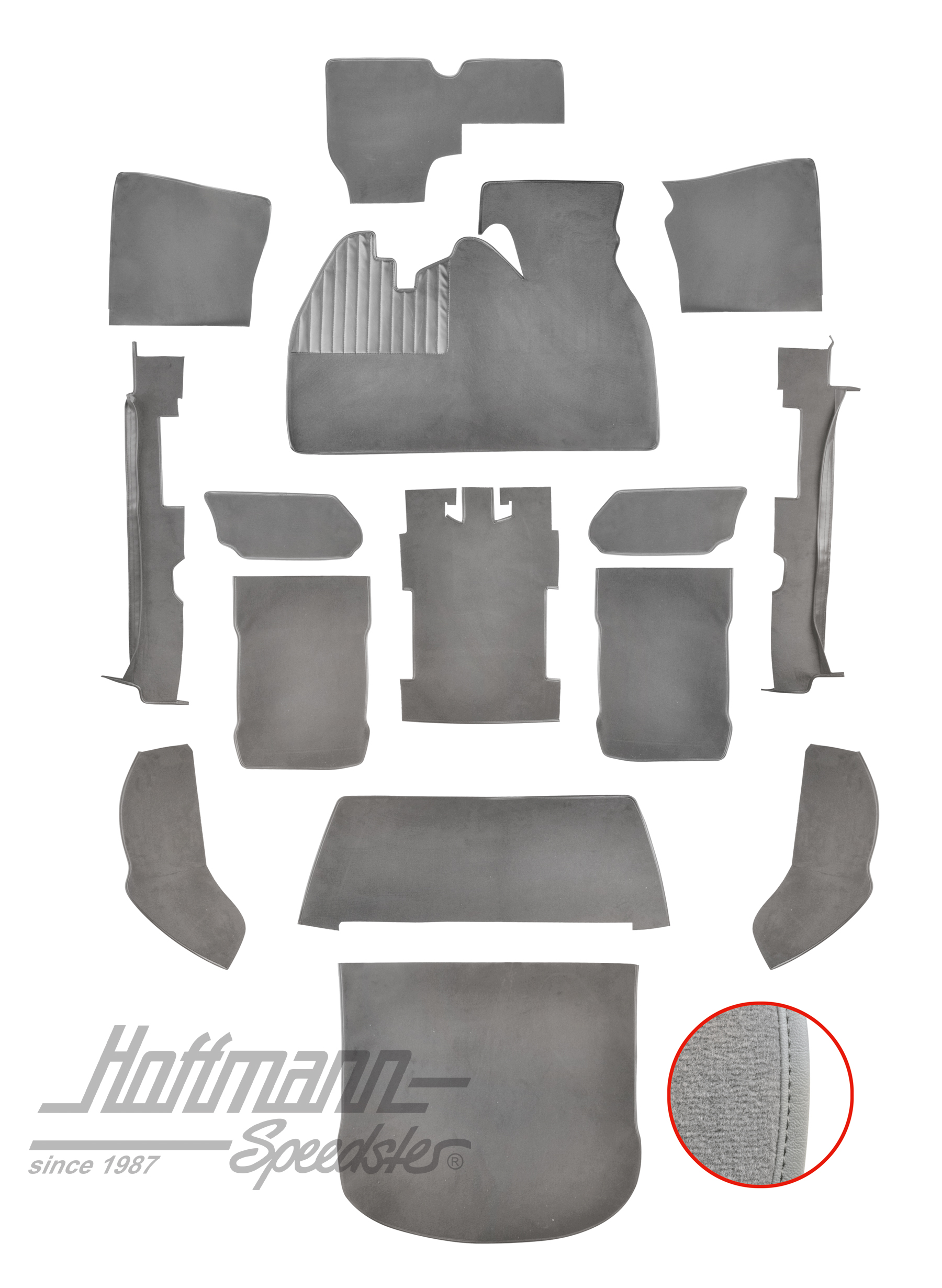 Kit moquettes, Cox Berline, 1303, gris |  | 026-5723