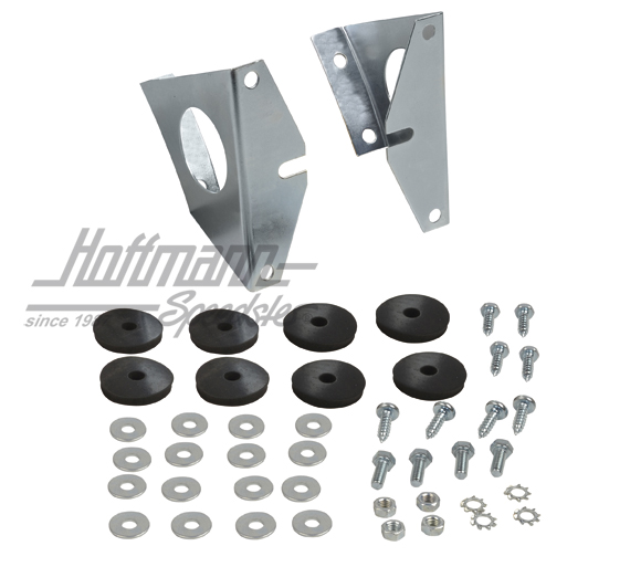 Jeu de support de plaque d'immatriculation, avant/ arrièrre, 911 | 901 701 051 24 | 510-9980