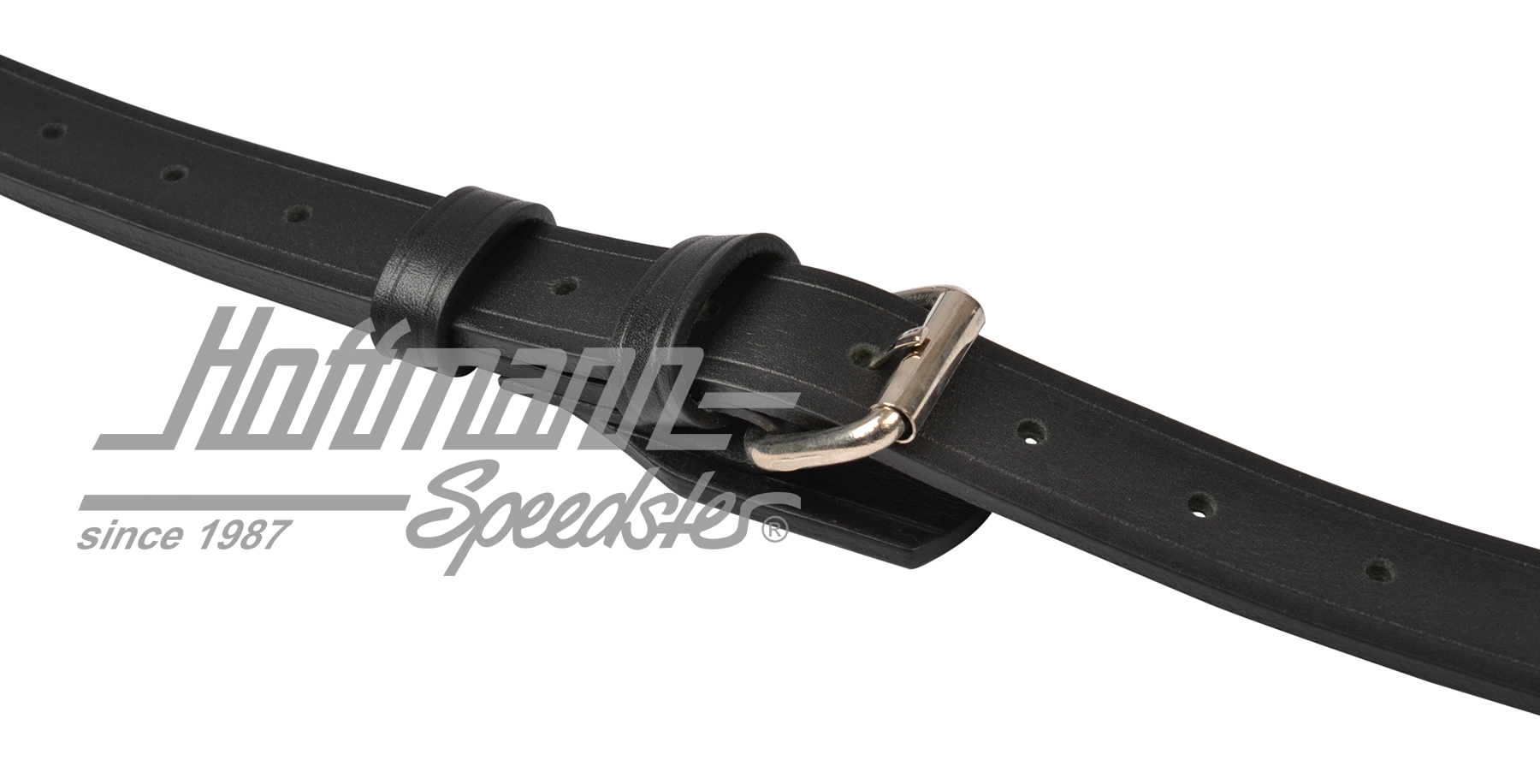 Jeu de courroies en cuir, porte-bagages, noir                                                       