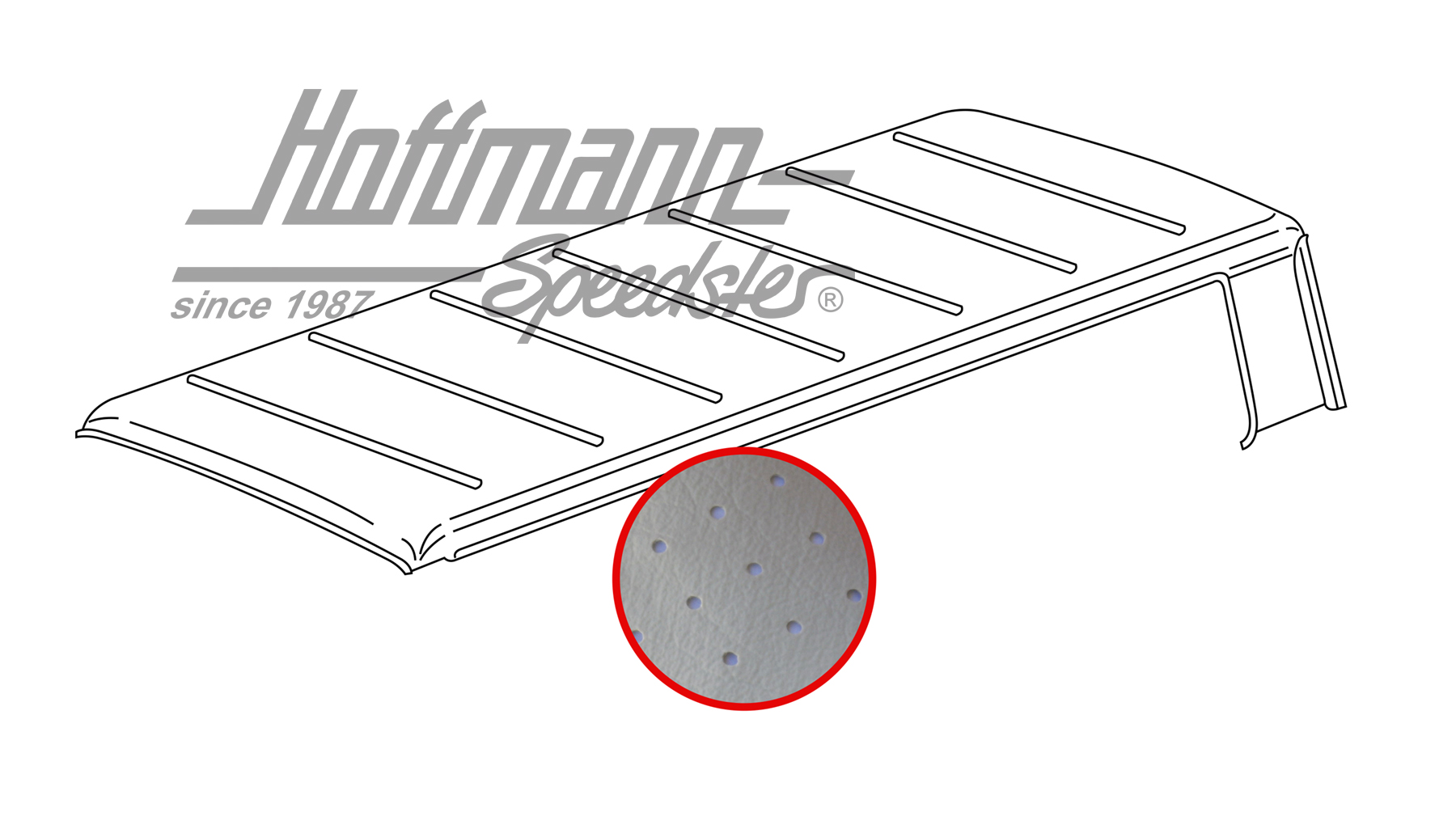 Ciel de toit, Bus T3, perforé, blanc | 251 867 501 | 360-7100