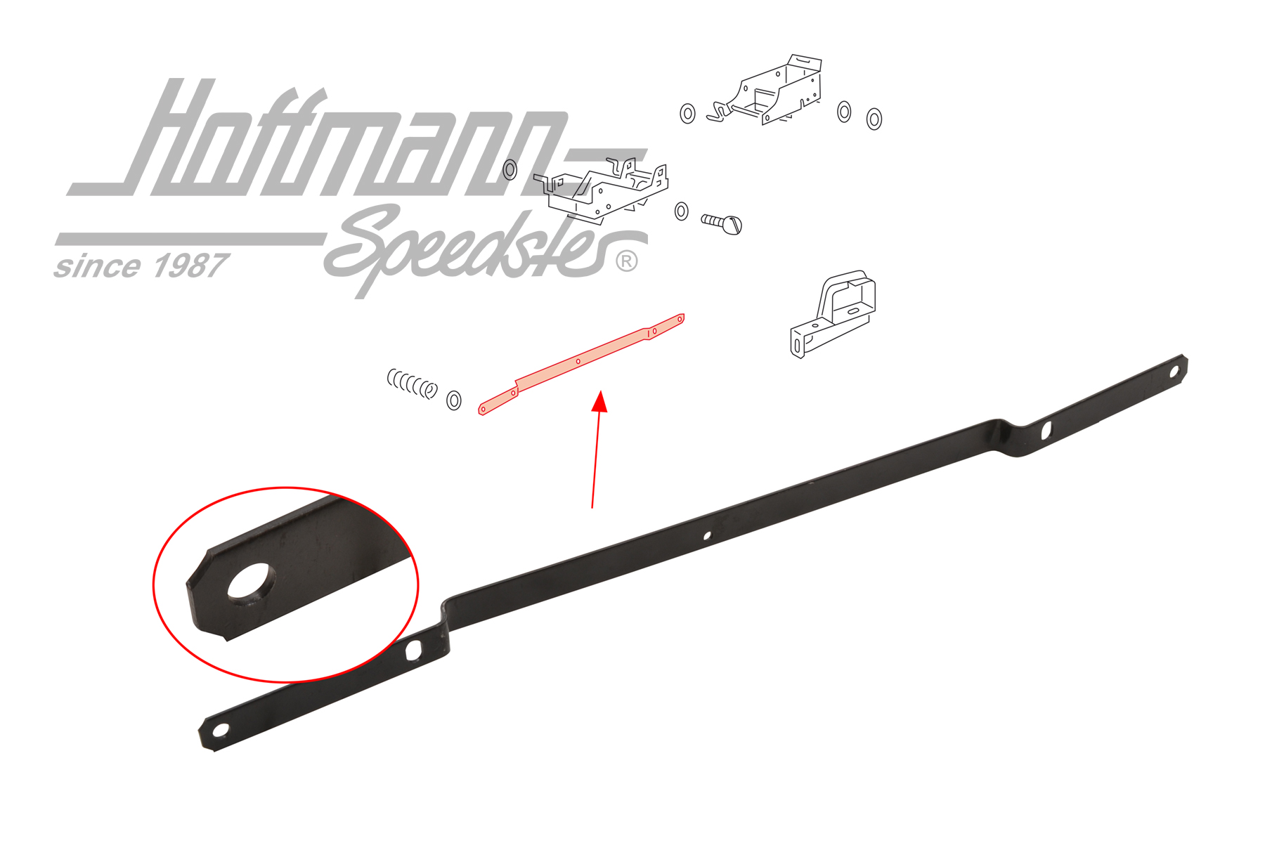 Barre, volet de ventilateur/carter du ventilateur | 113 119 289 | 020-0100-38