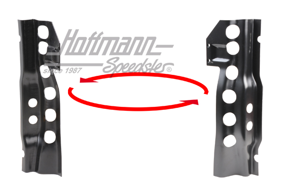 Plaque de renforcement, verrouillage, arrière, 8.84-7.92 | 251 809 392 A | 390-0228-02