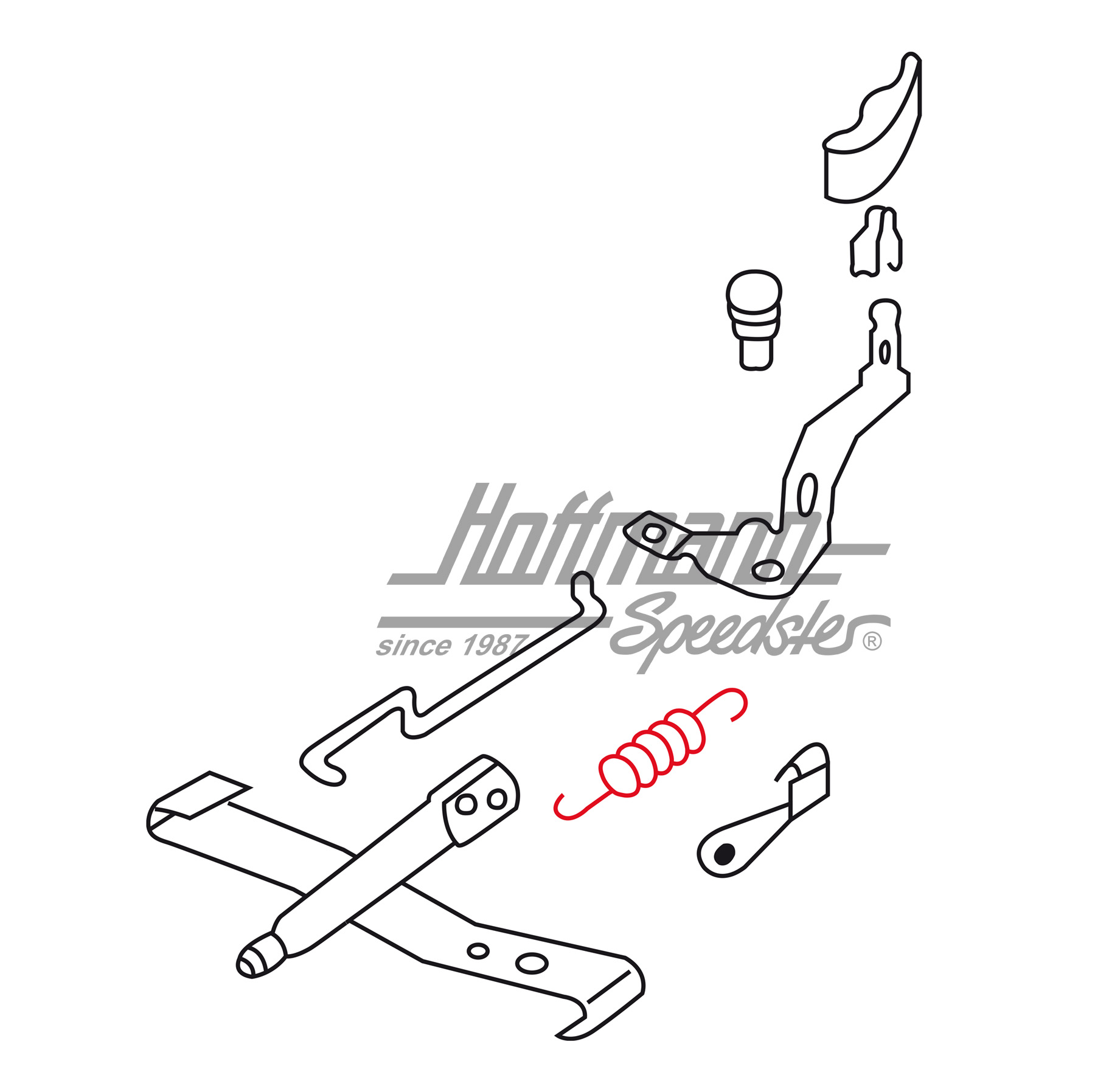 Ressort, réglage du siège, 8.72-7.75                                                                