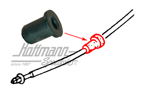 Joint en caoutchouc, câble de compteur dans fusée | 111 957 855 B | 020-5294