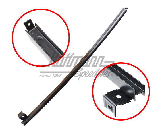 Glissière, vitre de porte/déflecteur, droite, noire | 251 837 410 | 360-1740-02