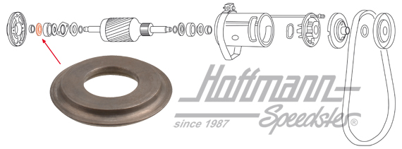 Rondelle, palier de dynamo | 111 903 565 | 020-1266-34