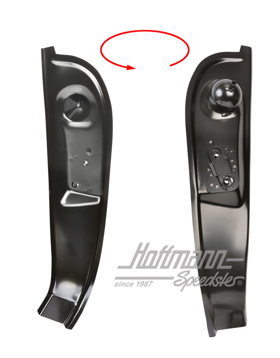 Tôle de montant à serrure, 911, 65-68, gauche | DAN 502 041 00 | 590-0050-01