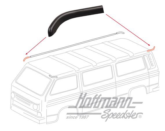Embout, moulure de gouttière, gauche / droite | 251 853 710 | 370-7130-02
