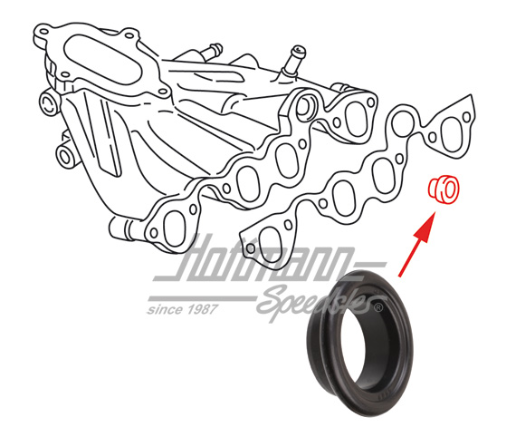 Joint, canal d'eau, collecteur d'admission | 035 121 171 C | 110-1650