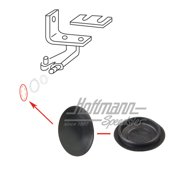 Capuchon, galet-porteur, en bas | 211 843 429 | 097-1038-28