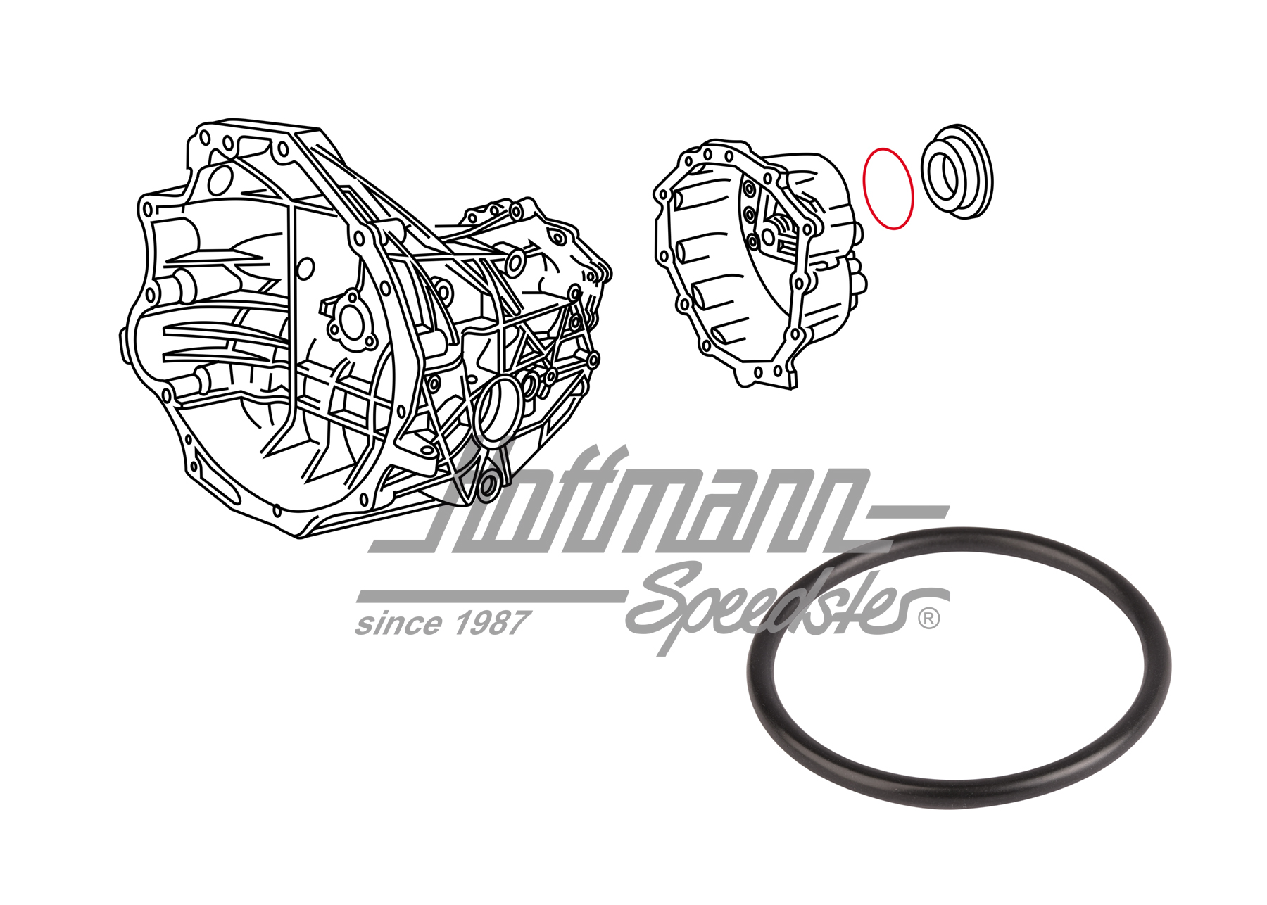 Joint annulaire, couvercle/boîte de vitesse, 4 vitesses
, 924 | 088 301 185 | 650-3010