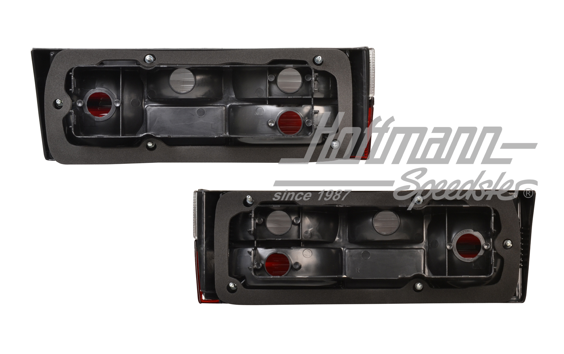 Feux arrière, rouge/blanc (cristal), grand                                                          