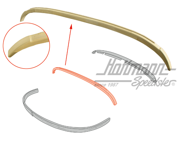 Arceau sur lunette arrière, -11.68 (bois) | 141 871 801 | 060-4100-10