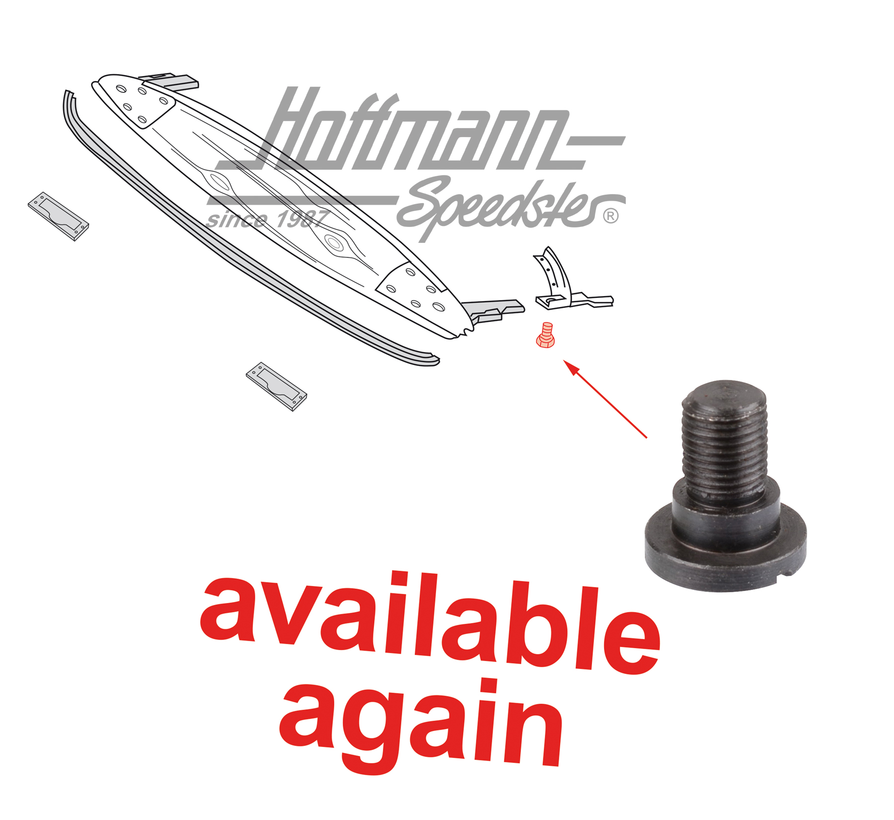 Boulon, arceau sur pare-brise, -11.68 | 141 871 507 A | 060-4027-22