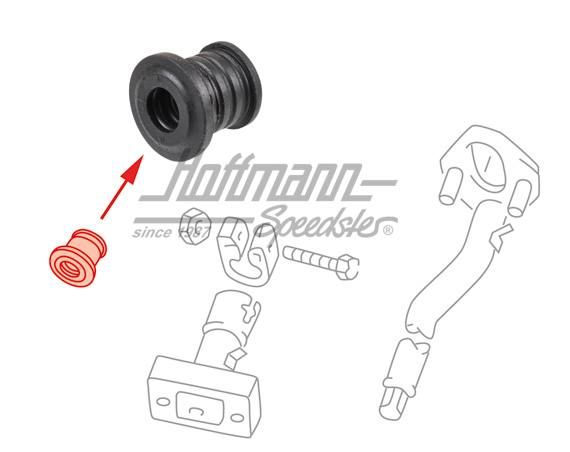 Support en caoutchouc, tube de direction/flasque | 803 419 775 B | 330-4318