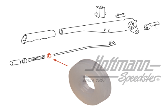 Support, levier de frein à main, 911/914/964                                                        