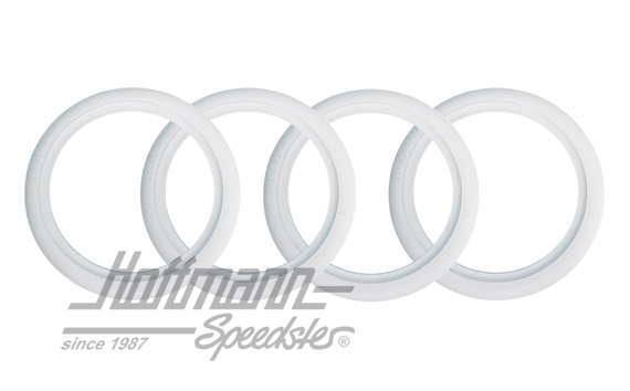 Jeu de 4 flancs blancs, "ATLAS", non homologué (seule pour décoration), 15" |  | 070-8355-05