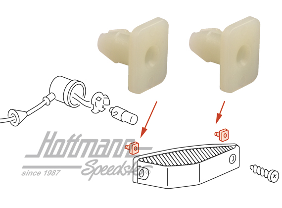 Clip, verre de clignotant/boîte, 8.74- | 111 953 170 | 020-4460-40