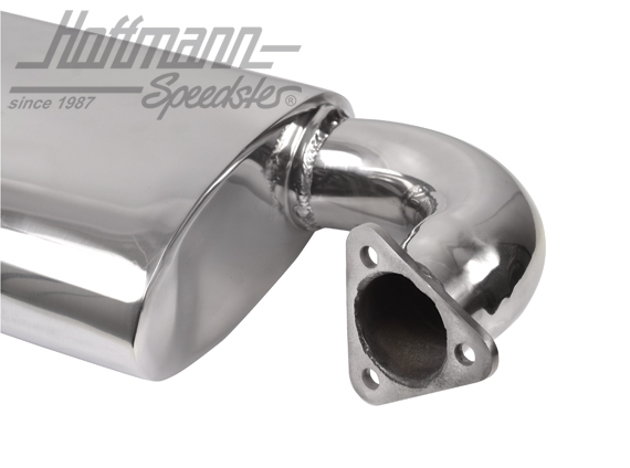 Pot d'échappement, simple, Phat Boy, inox                                                           