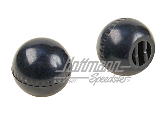 Boutons de leviers de chauffage, noirs | 131 711 741 B 01C | 020-2015