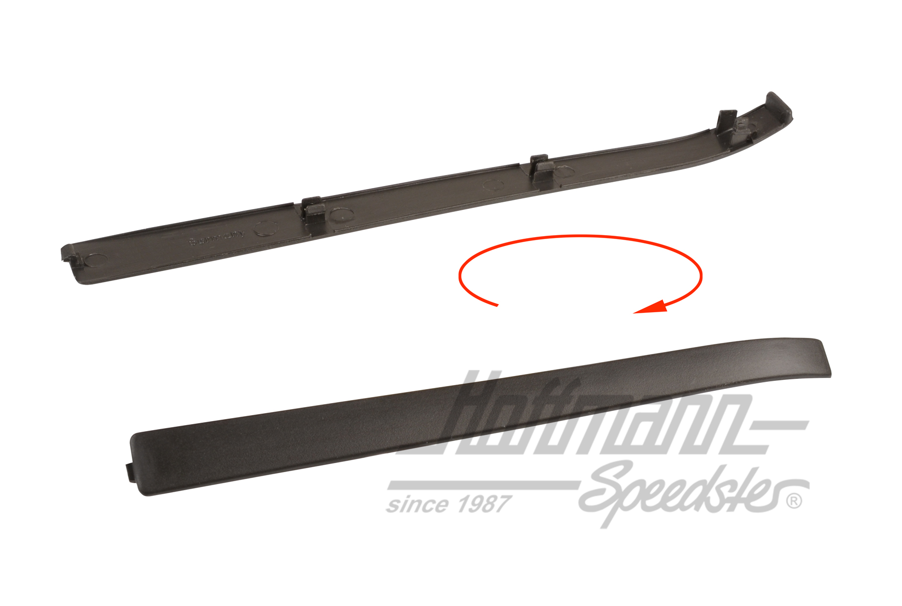 Ècran, poignée de porte, plastique, noir | 191 837 239 01C | 180-0996