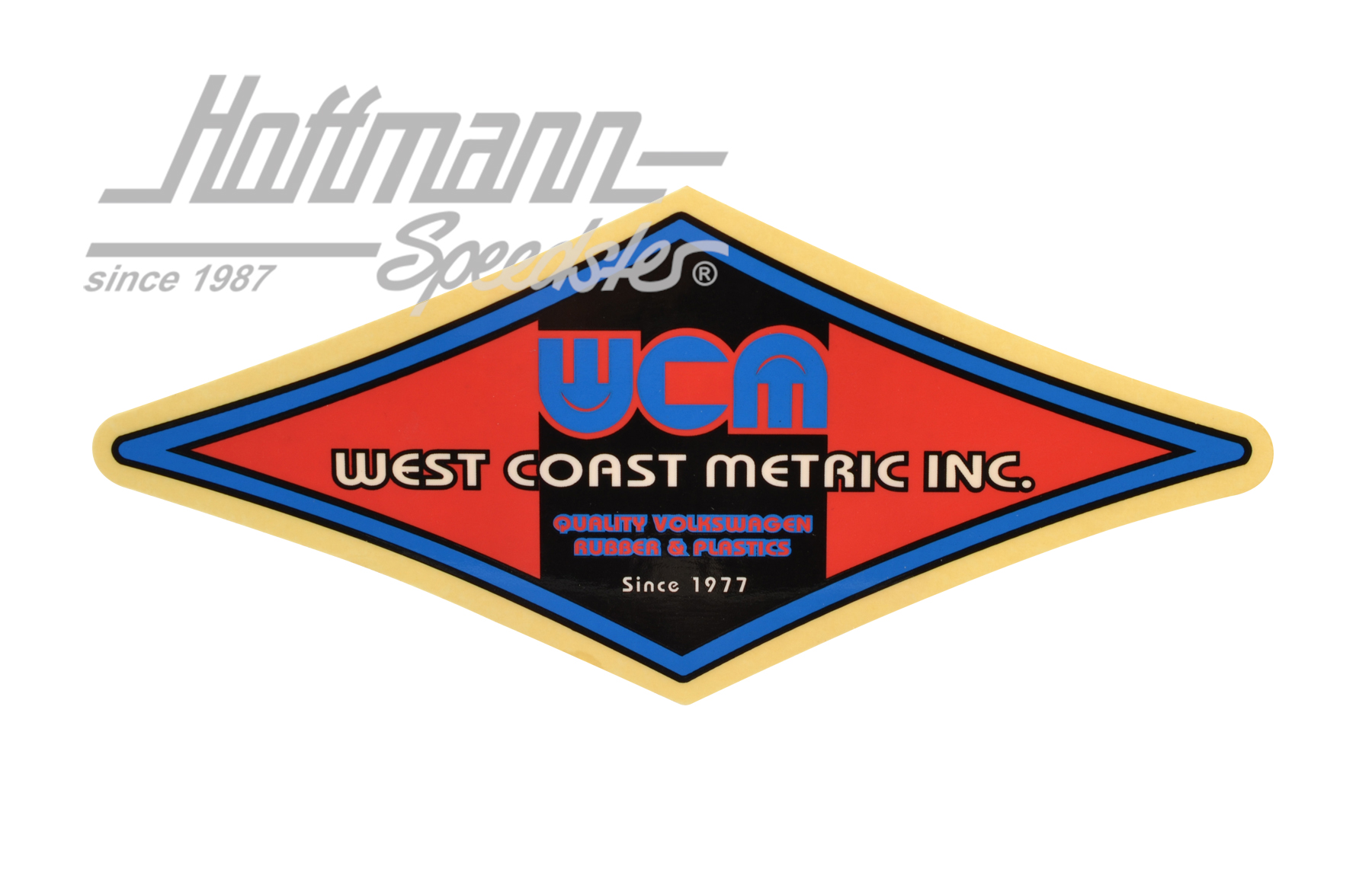 Autocollant "West Coast Metric", rouge | --- --- --- | 021-0187-20