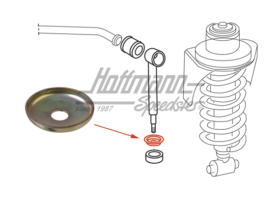 Rondelle, support de stabilisateur, .84- | 171 512 337 | 330-1239
