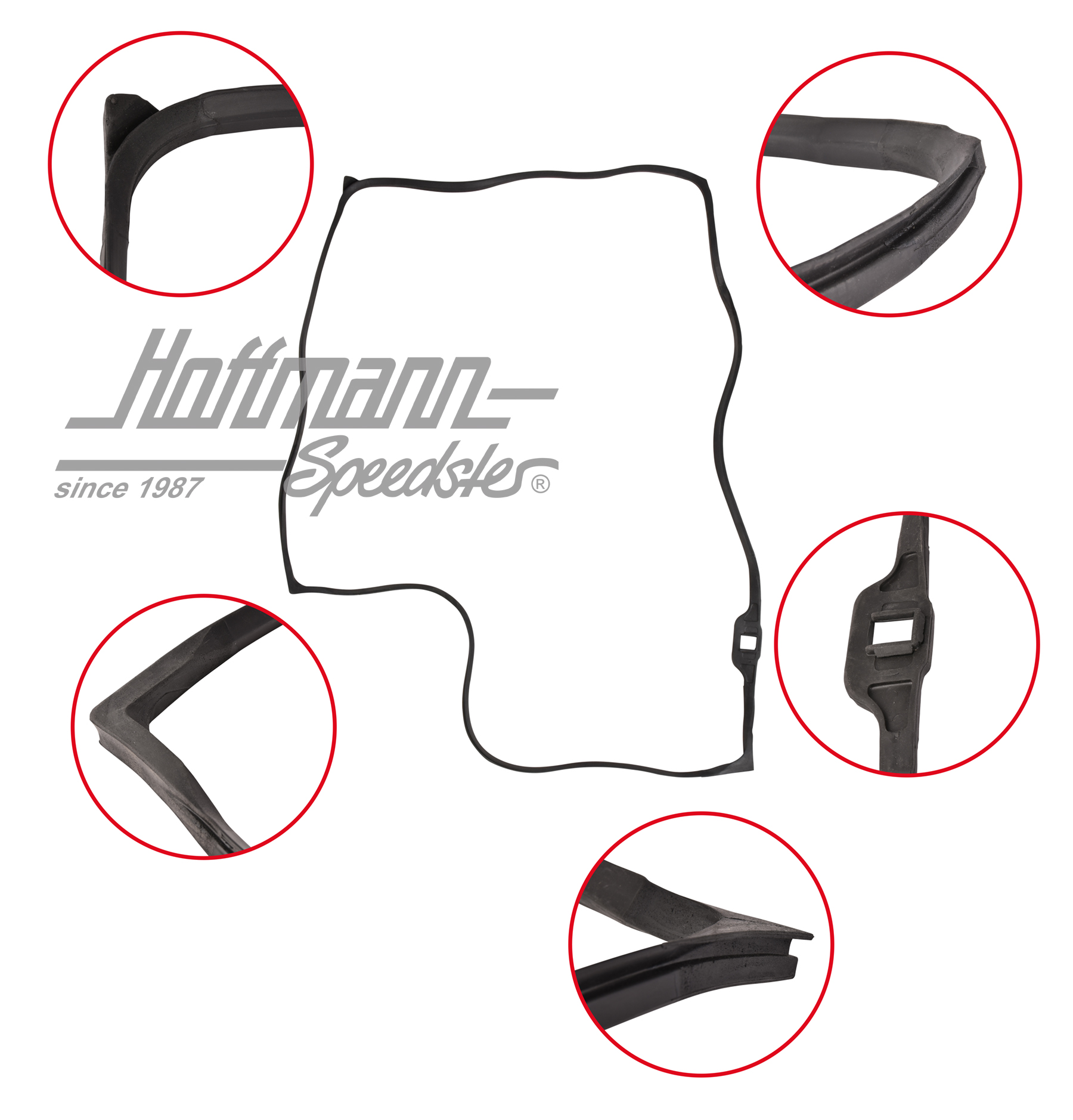 Joint de porte, Bus T2, 8.67-7.79 gauche, Top Qualité | 211 831 721 D | 090-6101