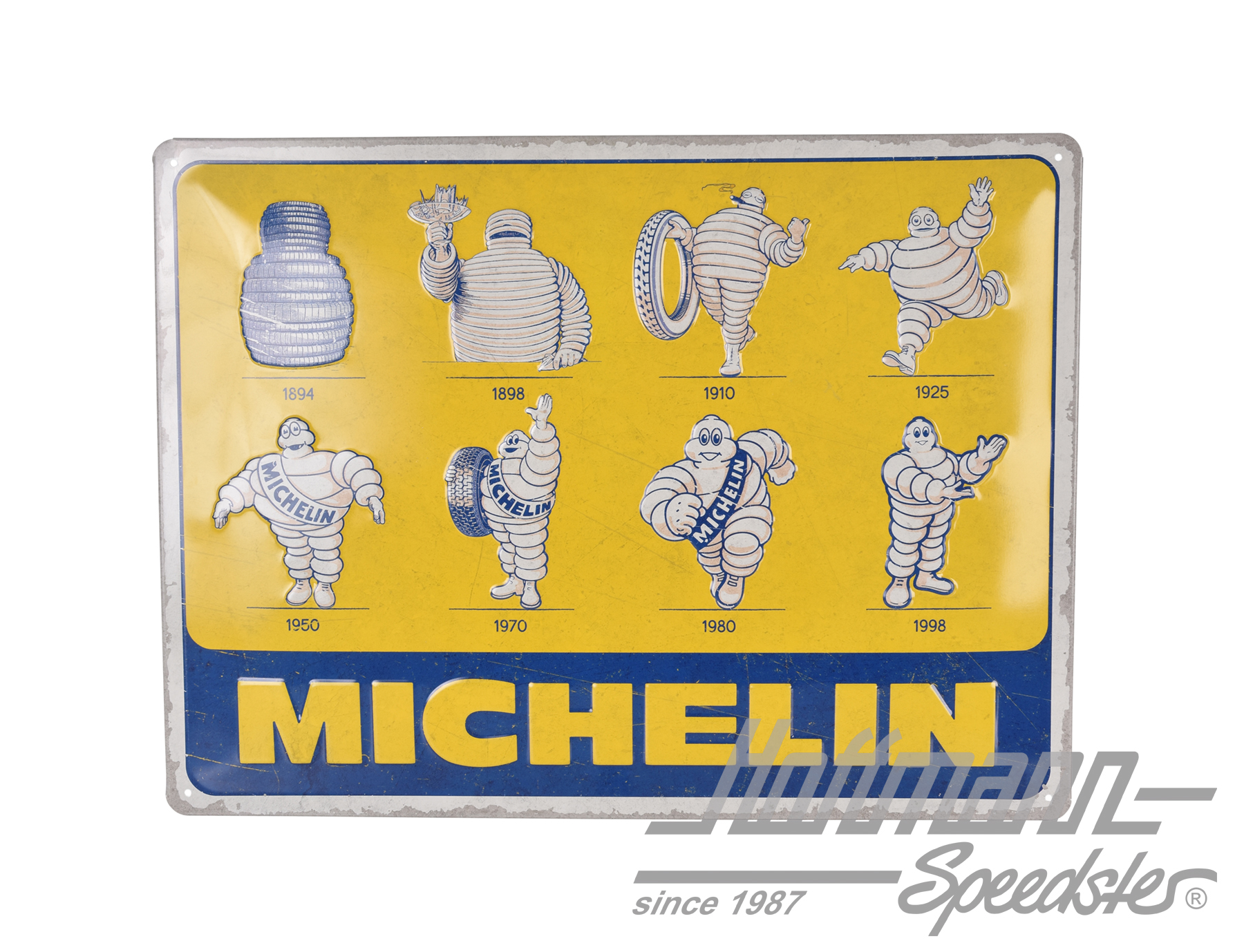 Plaque en tôle, Michelin, Logo-Evolution | 23359 | 021-0177-63