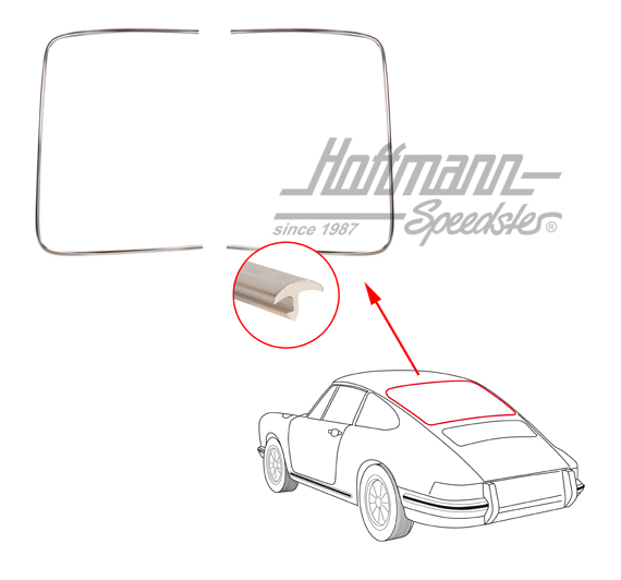 Cadre décoratif, aluminium, lunette arrière, argentées                                              