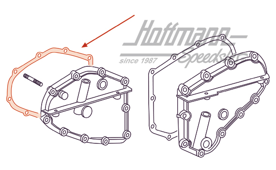 Joint, carter de chaîne, 911, 65-67, gauche                                                         