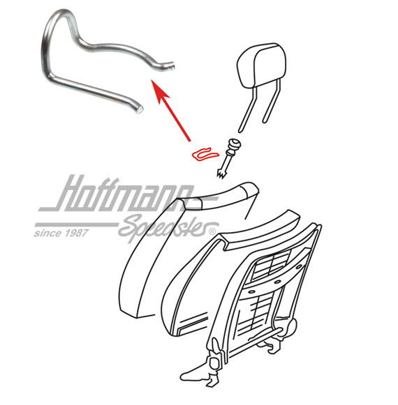 Crampon, fixation d'appuie-tête (ancien) | 171 881 635 A | 180-2291-10