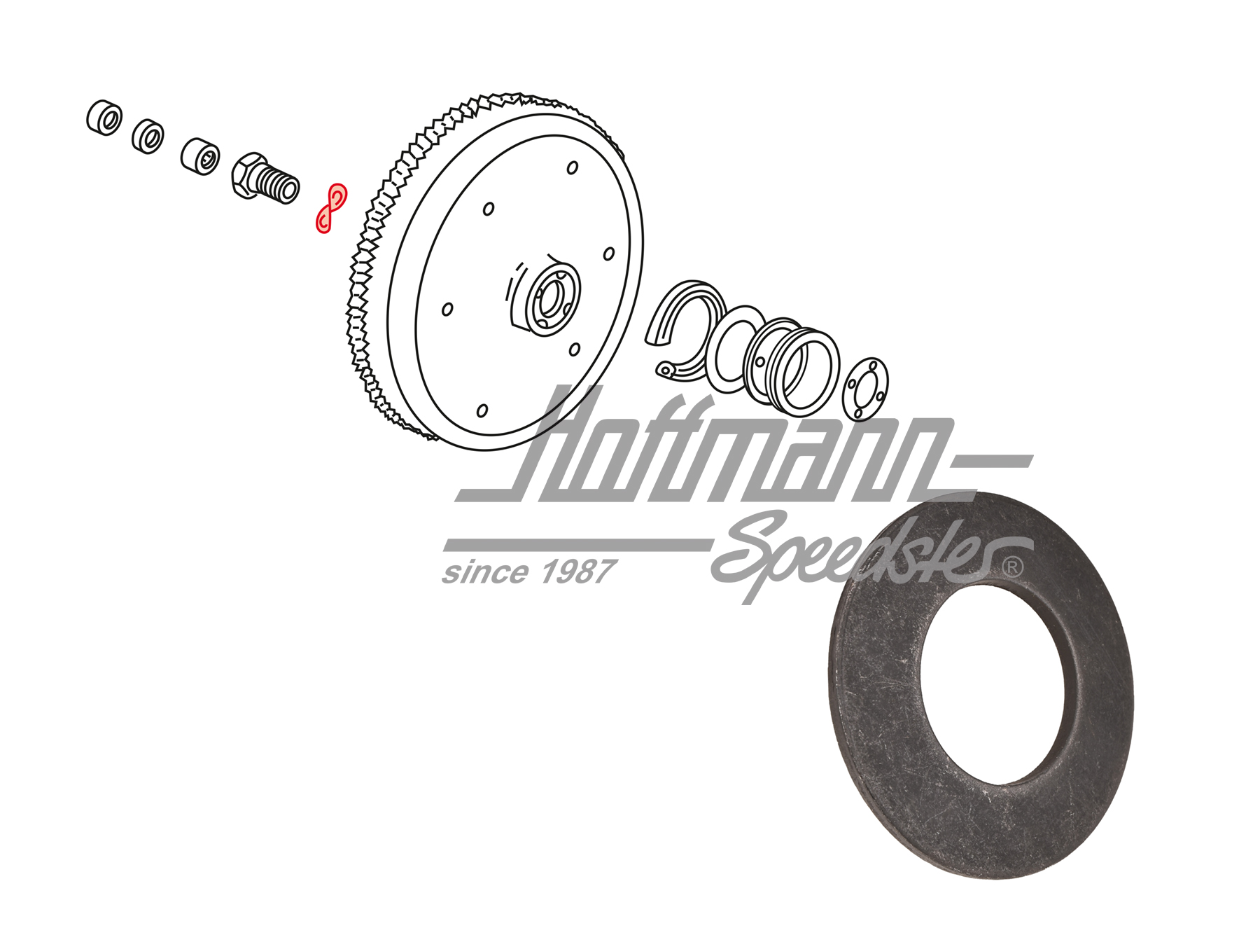 Rondelle d'arrêt, vis creuse, Heavy Duty | 111 105 297 HD | 010-0125-10