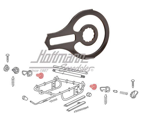 Douille d'accouplement, carcasse de siège, Cox, 8.689-7.72 | 113 881 265 | 055-5093-30