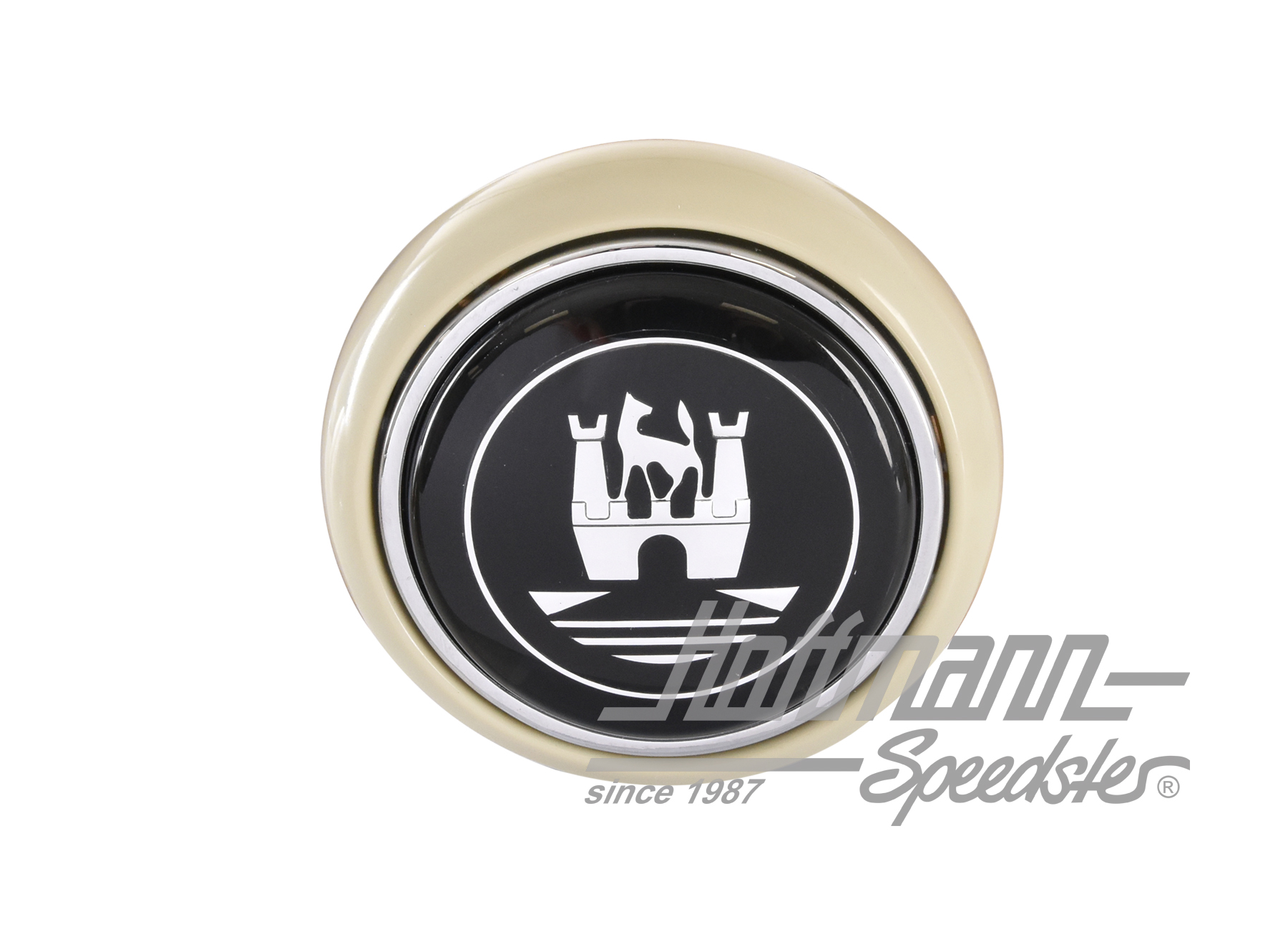 Bouton de claxon, gris/noir/argenté, 55-67                                                          