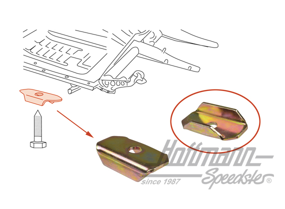 Support, vis de châssis | 311 899 131 | 050-4030