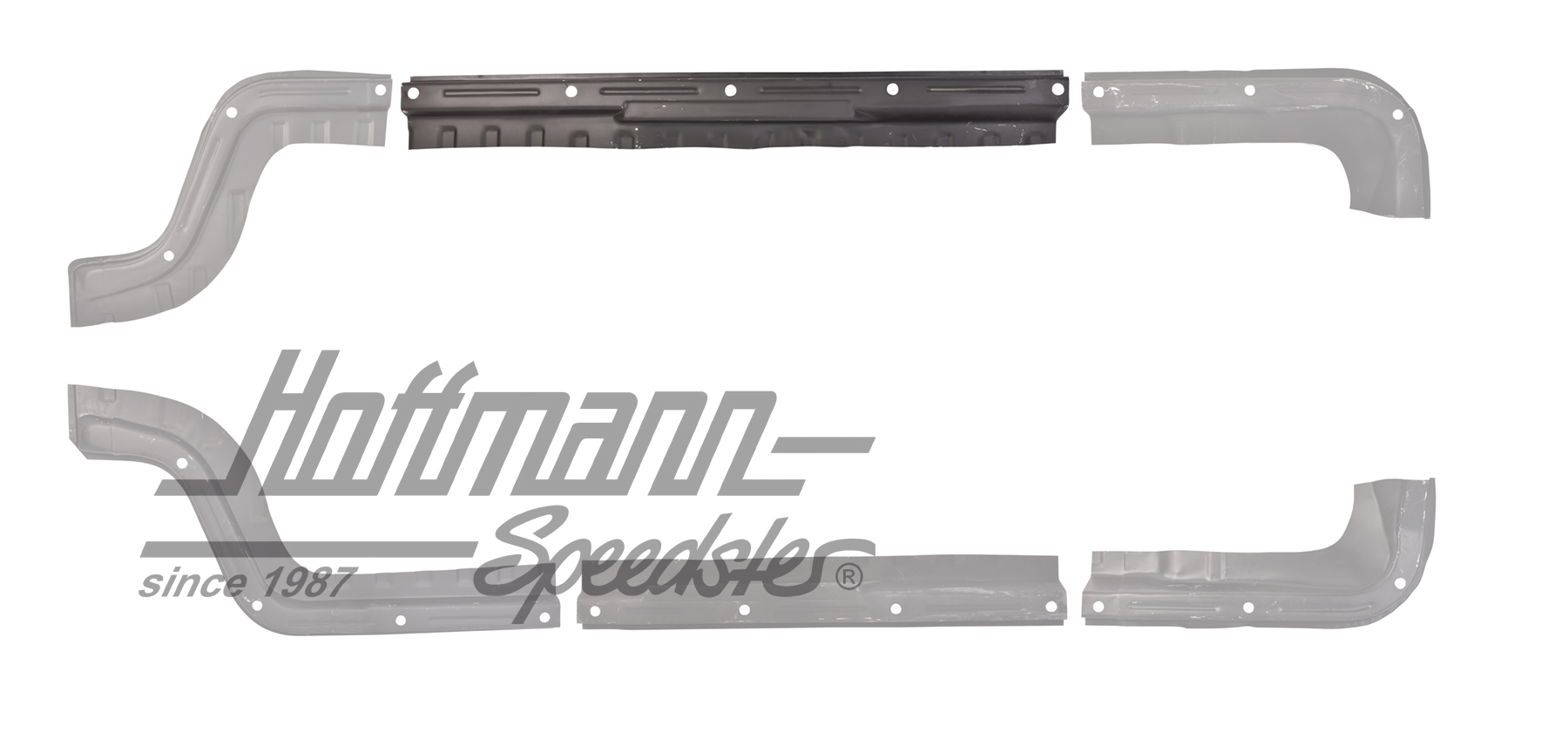 Tôle de réparation, plancher, au milieu, droite                                                     