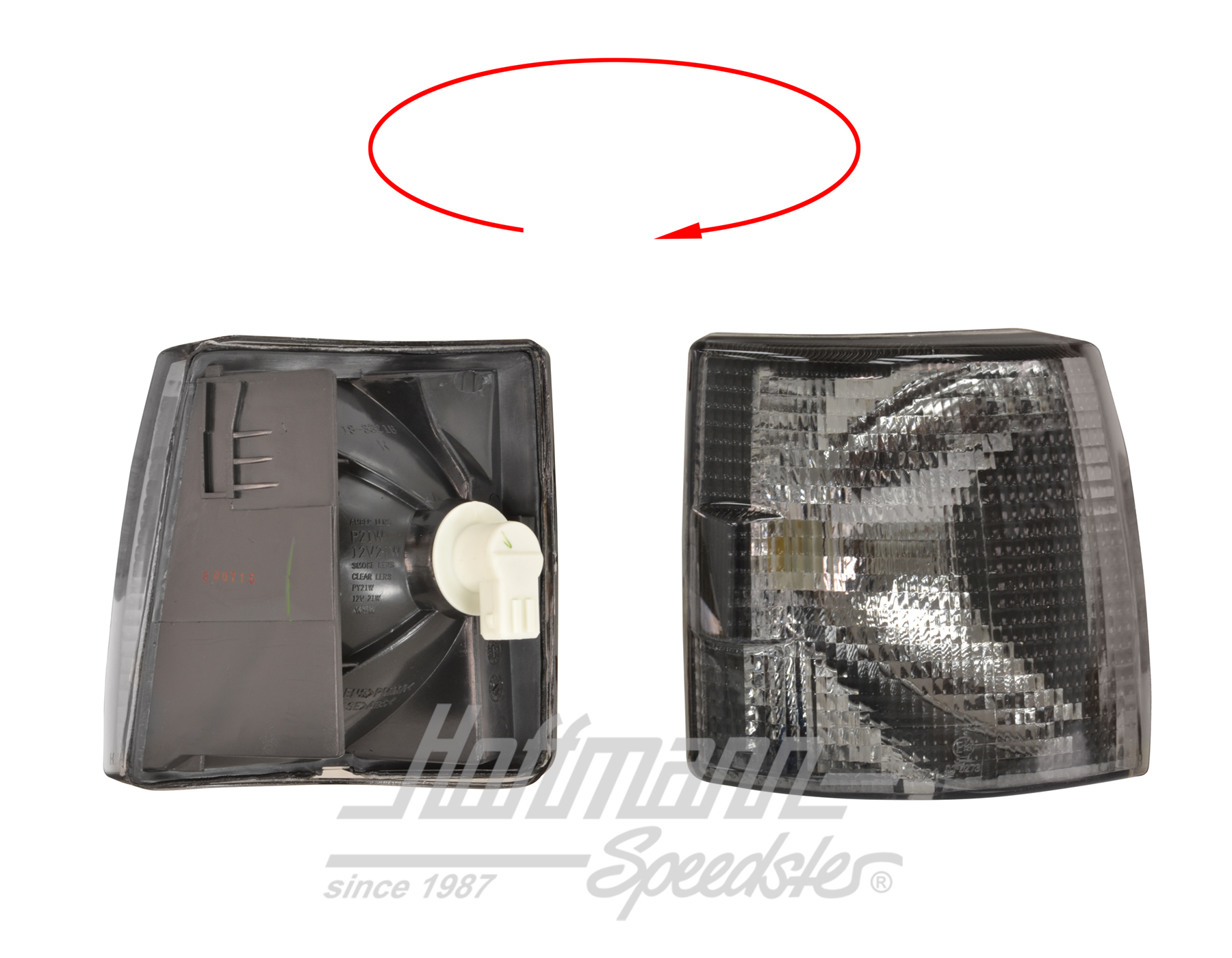 Clignotant, avant, noir, droite (court) | 701 953 050 S | 409-3760-22