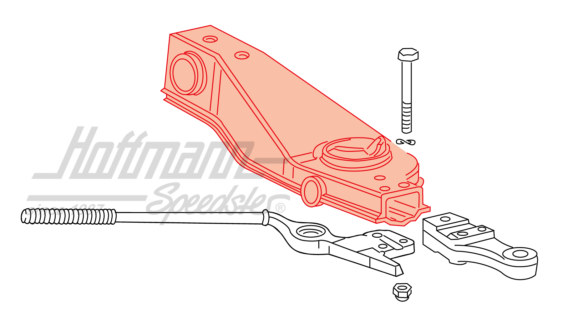 Bras triangulaire, Bus T3, 5.79-9.84, gauche                                                        