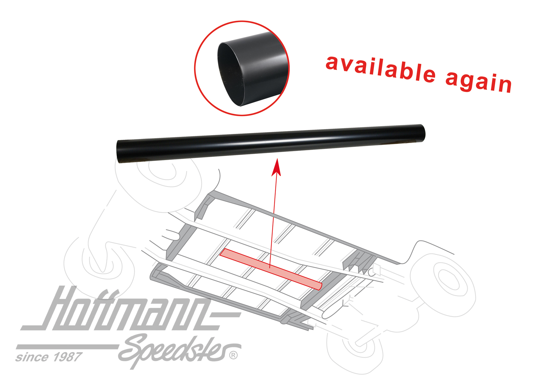 Tube de chauffage, milieu, 1000mm, 3.55-7.72                                                        